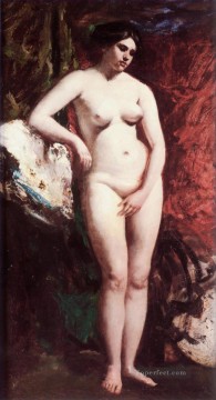 Cuerpo femenino desnudo de pie William Etty Pinturas al óleo